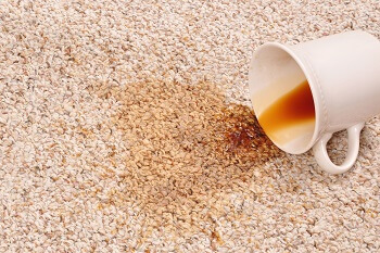 Kaffeeflecken Teppich entfernen